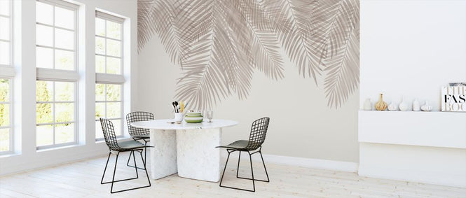 PHOTOWALL / Hanging Palm Leaves - Sepia (e321944)