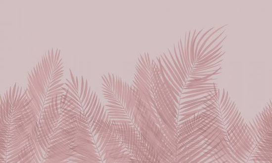 PHOTOWALL / Swaying Palm Leaves - Pink (e321952)