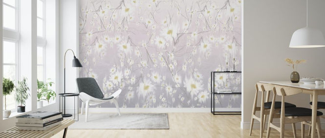 PHOTOWALL / Chamomiles - Pink (e322233)