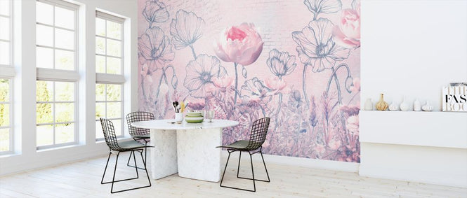 PHOTOWALL / Poppies and Roses (e322312)