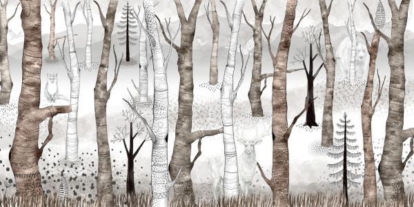 PHOTOWALL / Woodland Walz - Brown (e322331)