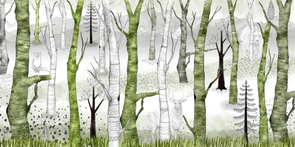 PHOTOWALL / Woodland Walz - Green (e322332)