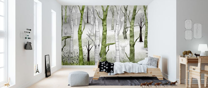 PHOTOWALL / Woodland Walz - Green (e322332)