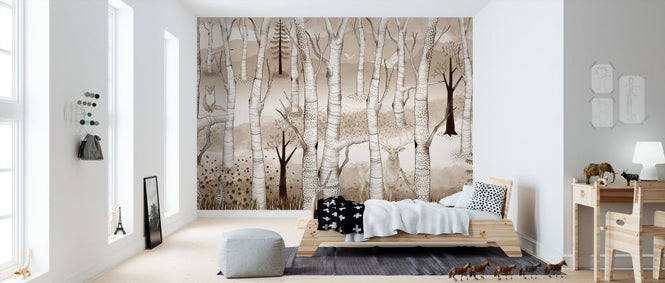 PHOTOWALL / Woodland Walz - Pale Brown (e322336)