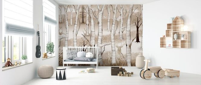 PHOTOWALL / Woodland Walz - Pale Brown (e322336)