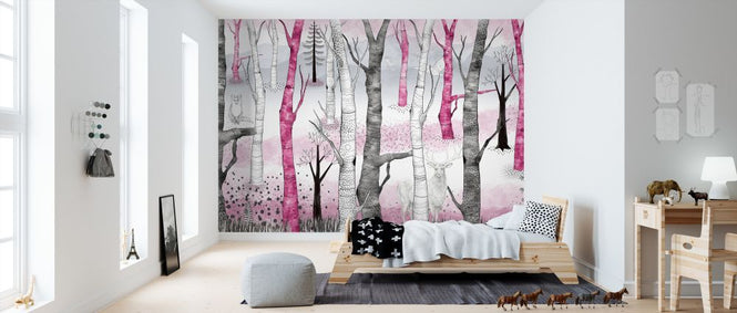 PHOTOWALL / Woodland Walz - Pink (e322337)