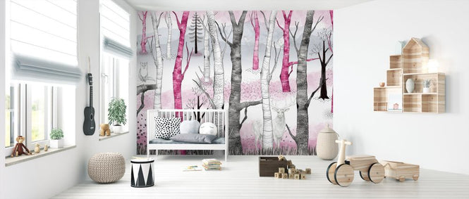 PHOTOWALL / Woodland Walz - Pink (e322337)