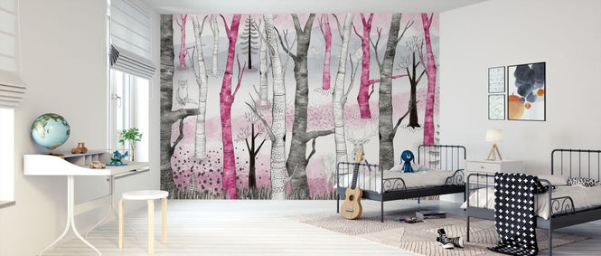 PHOTOWALL / Woodland Walz - Pink (e322337)