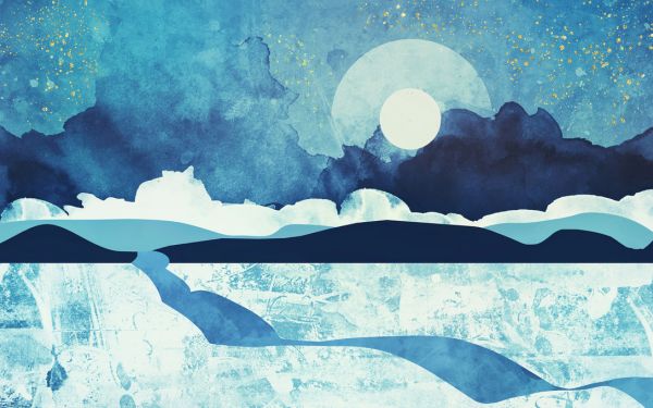 PHOTOWALL / Blue Desert - SpaceFrogDesigns (e322213)