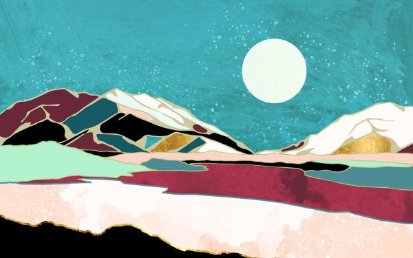 PHOTOWALL / Teal Sky - SpaceFrogDesigns (e322222)