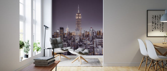 PHOTOWALL / Illuminated New York - Violet (e321059)