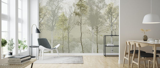 PHOTOWALL / Hidden Bird - Green Beige (e323389)