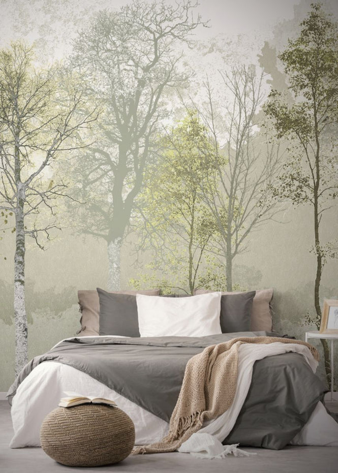 PHOTOWALL / Hidden Bird - Green Beige (e323389)