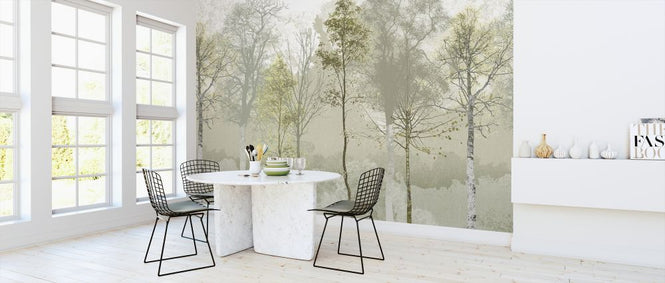 PHOTOWALL / Hidden Bird - Green Beige (e323389)