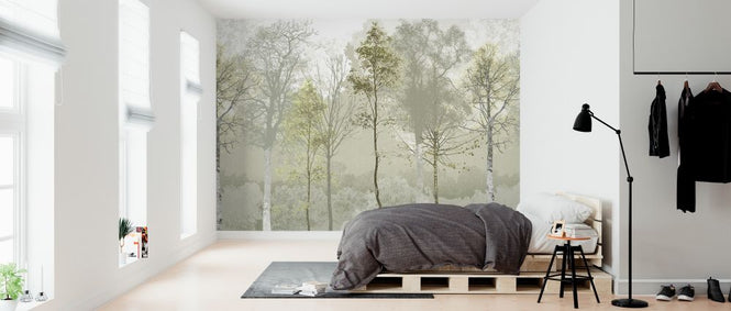 PHOTOWALL / Hidden Bird - Green Beige (e323389)
