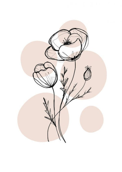 PHOTOWALL / Delicate Botanicals - Poppy (e322879)