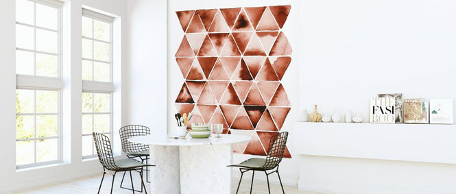 PHOTOWALL / Orange Triangles (e322887)
