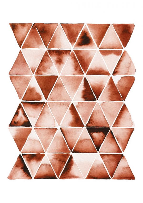 PHOTOWALL / Orange Triangles (e322887)