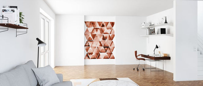 PHOTOWALL / Orange Triangles (e322887)