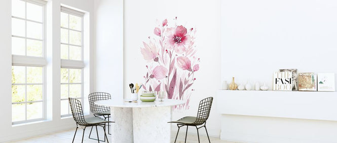 PHOTOWALL / Delicate Pink Flowers (e322921)