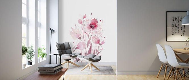 PHOTOWALL / Delicate Pink Flowers (e322921)