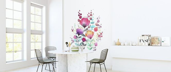 PHOTOWALL / Rainbow Flowers (e322927)