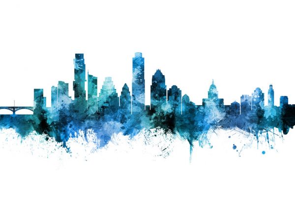 PHOTOWALL / Austin Texas Skyline (e318577)