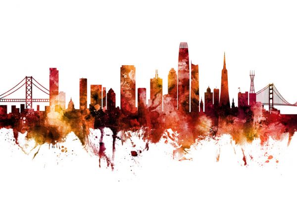 PHOTOWALL / San Francisco California Skyline (e318598)