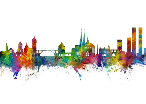 PHOTOWALL / Luxembourg City Skyline (e318612)