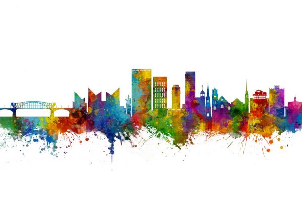 PHOTOWALL / Chattanooga Tennessee Skyline (e318613)