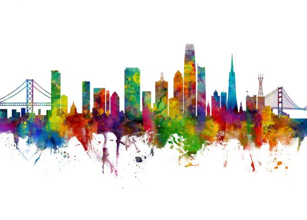 PHOTOWALL / San Francisco California Skyline (e318618)