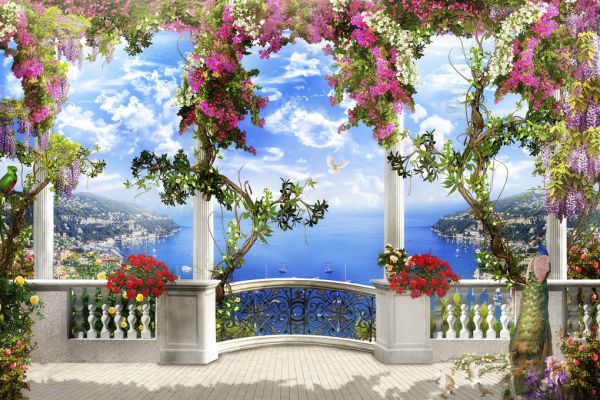 PHOTOWALL / Bougainvillea Balcony (e323069)