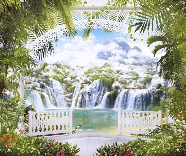 PHOTOWALL / Arch View Waterfalls (e323083)