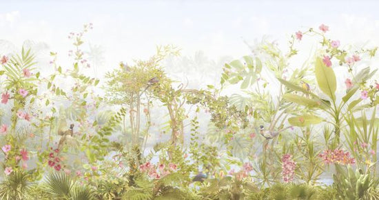PHOTOWALL / Honeysuckle Plants and Birds (e323102)