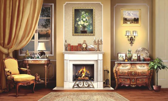 PHOTOWALL / Cabinet with Fireplace (e323784)
