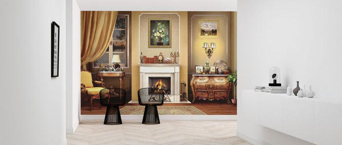 PHOTOWALL / Cabinet with Fireplace (e323784)