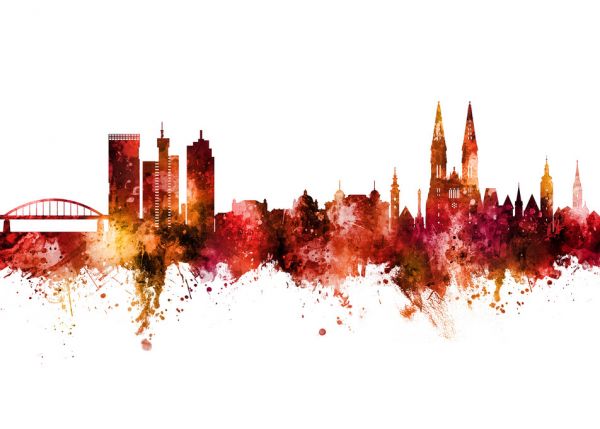PHOTOWALL / Zagreb Croatia Skyline (e319301)