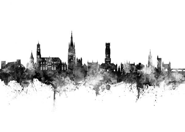 PHOTOWALL / Bruges Belgium Skyline (e319327)