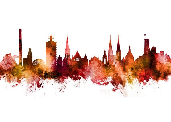 PHOTOWALL / Bielefeld Germany Skyline (e319349)