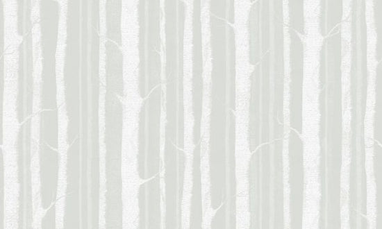 PHOTOWALL / Birch Trees - Soft Green White (e323697)