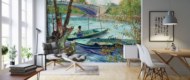 PHOTOWALL / Fishing in Spring the Pont De Clichy - Infographics (e322044)