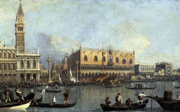 PHOTOWALL / View of the Ducal Palace in Venice - Infographics (e322053)