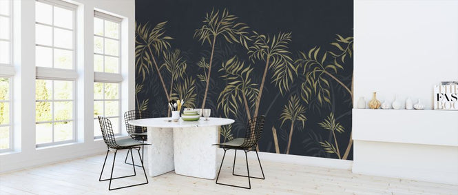 PHOTOWALL / Bamboo Harmony - Dark Blue (e324803)