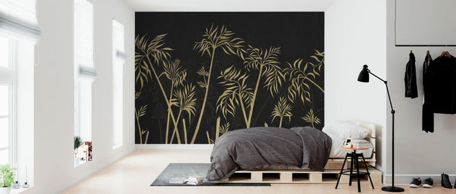 PHOTOWALL / Bamboo Harmony - Dark Gray (e324804)