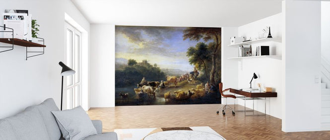 PHOTOWALL / Landscape with Cattle - Infographics (e322094)