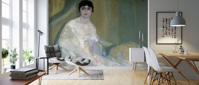 PHOTOWALL / Woman In A Box Seat - Infographics (e322112)