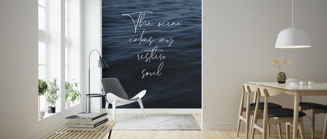 PHOTOWALL / Blue Wave Still Abstract Water (e323322)