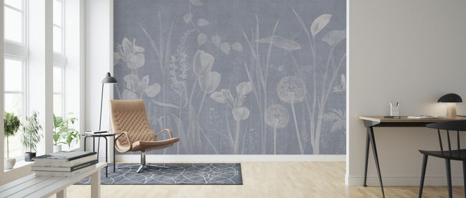 PHOTOWALL / Dandelion Field - Blue (e325245)