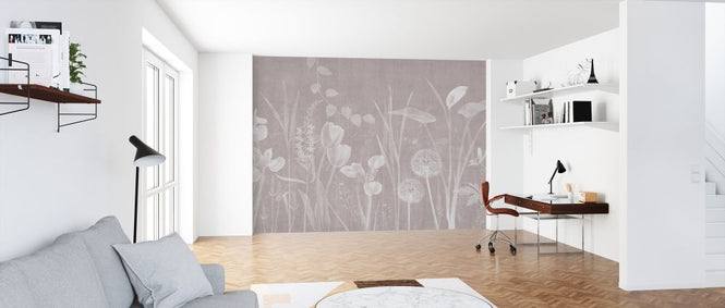 PHOTOWALL / Dandelion Field - Plum (e325247)