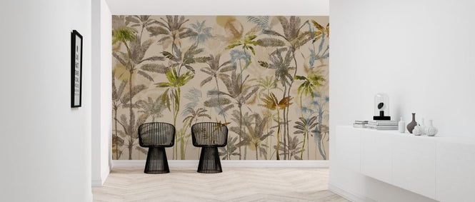 PHOTOWALL / Rising Palms - Mocha (e325495)